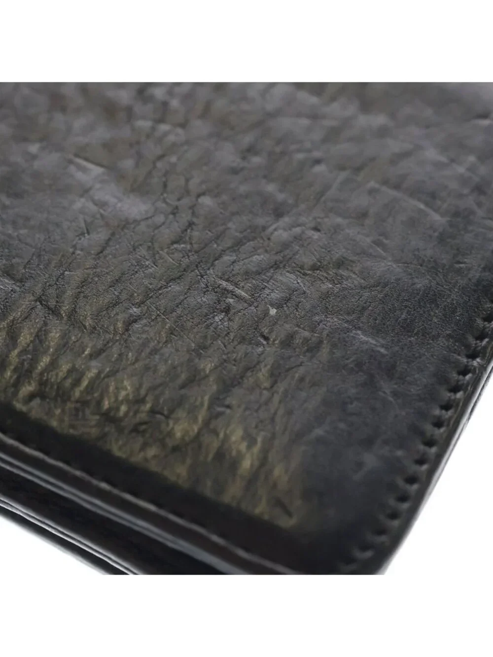 Chrome Hearts Crd Arch Logo Plate 3 Pocket Leather Card Case Black